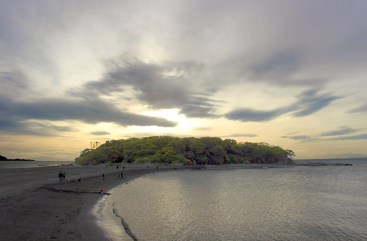 沖ノ島の実際の風景
