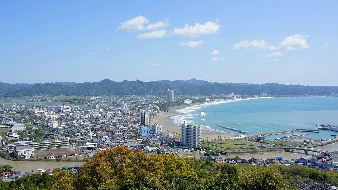 魚見塚展望台の実際の風景